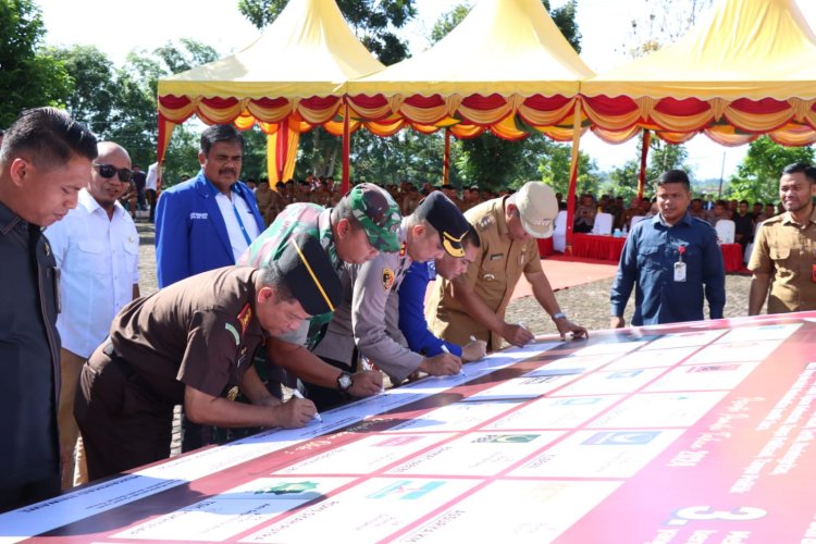 Komandan Kodim 0110 Hadiri Apel Deklarasi Pemilu Damai