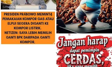 Prabowo Minta Ganti Kompor Gas ke Listrik, Lebih Baik Ganti Presiden