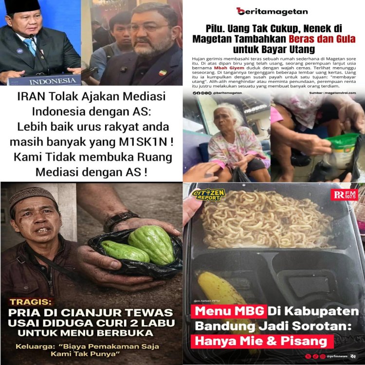 Prabowo Rencana ke Iran Beserta Kabinet, Ikhlas di Rudal, Tak Ingin ke Sumatera&Sidak MBG