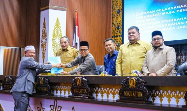 Paripurna DPRD Pekanbaru: Pemko Terima Laporan Reses Masa Sidang ke II 2025/2026