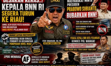 Anak Bupati Pelalawan Pesta Narkoba, BNN Sebut Terpapar Asap Ganja, LPKKI Bicara