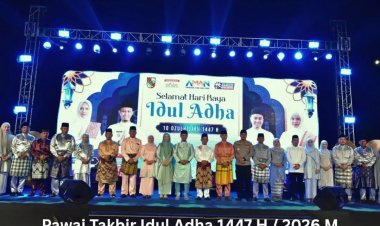 Ketua dan Anggota DPRD Pekanbaru Hadiri Pawai Takbir Idul Adha 1447 H